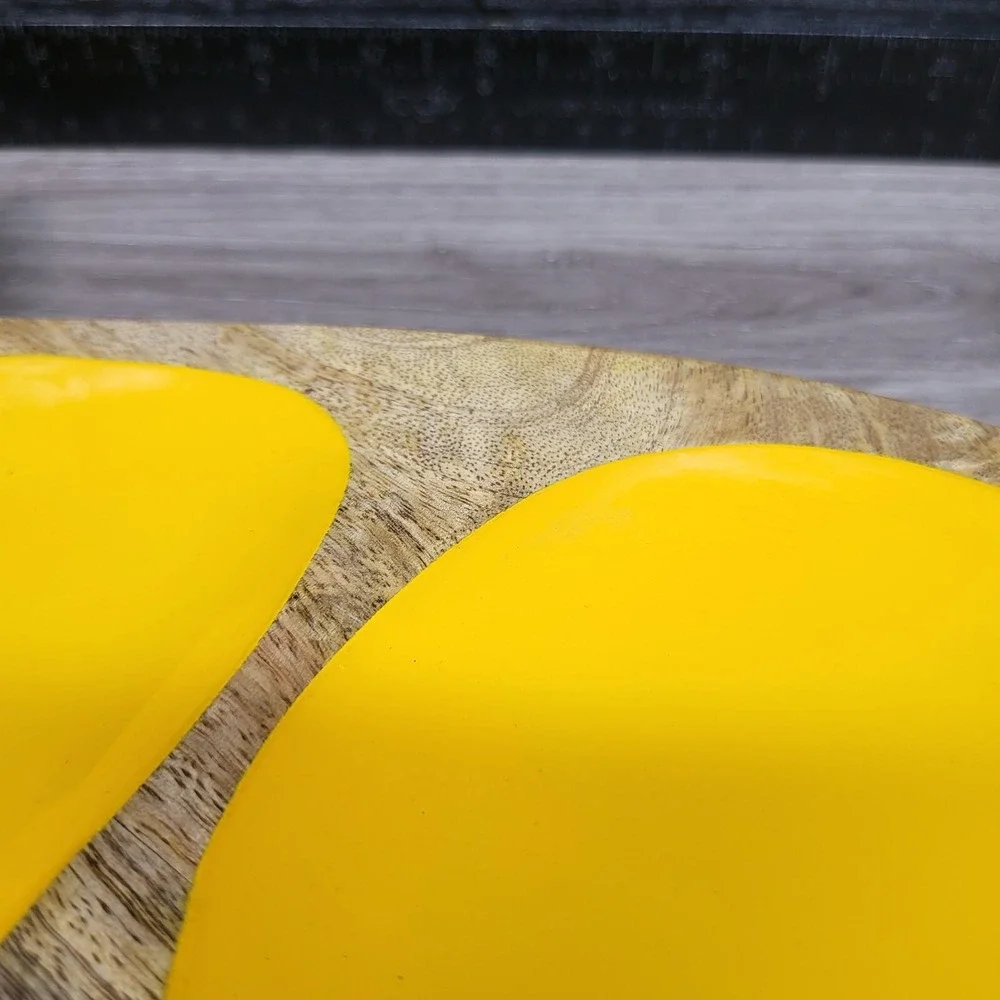 Pineapple Fruit Tray Wooden With Thee‎ Compartments